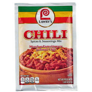Lawry's® Chili Spices & Seasonings Mix, 1.48 oz (6-Pack)